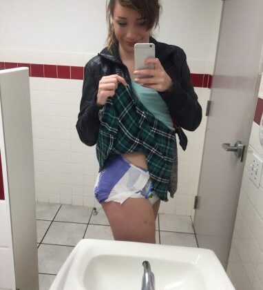 Picture Of Alanah Pearce Wearing A Diaper